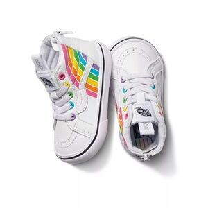 Vans Toddler Comfycush Sk8-Hi Rainbow sz 5.5